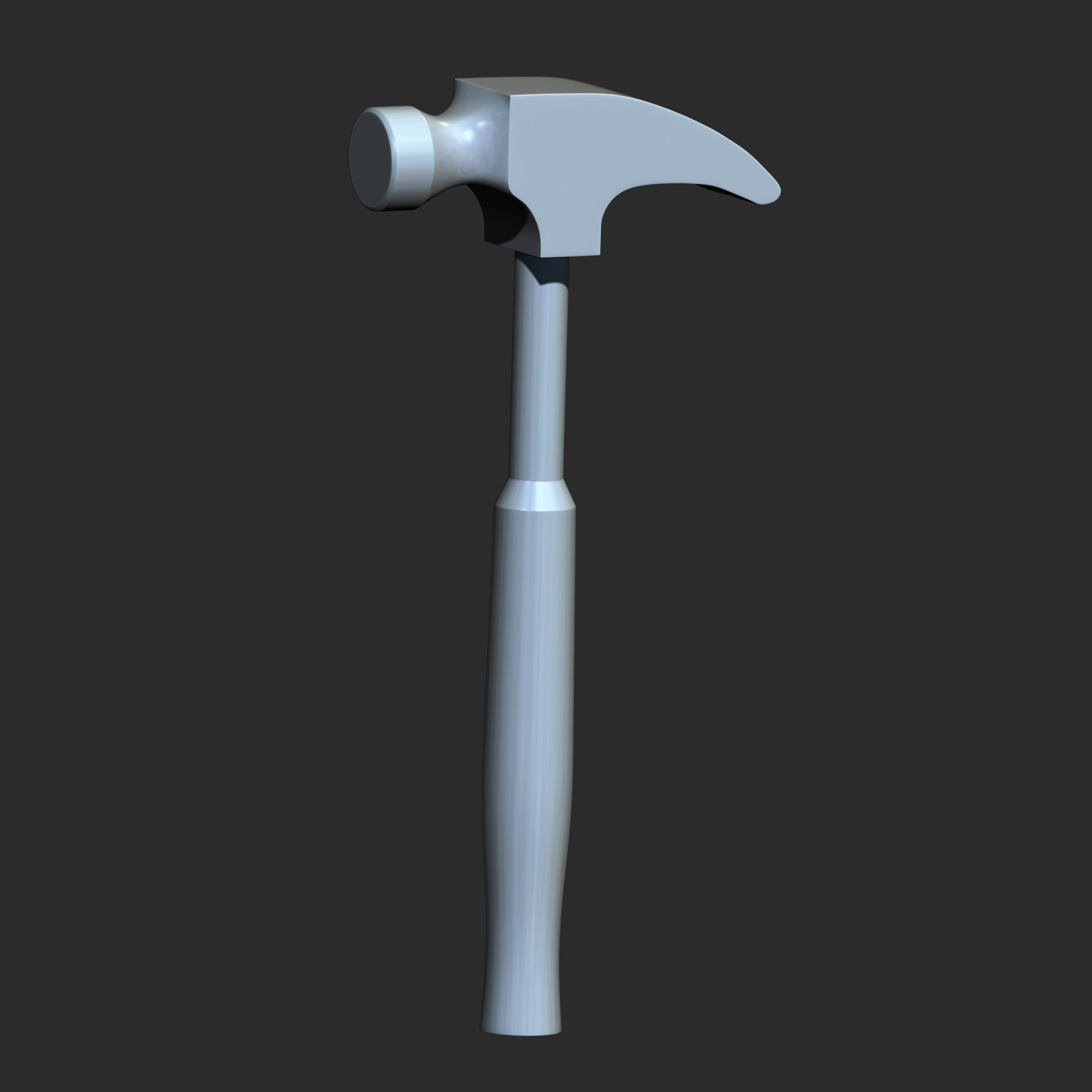 25 Hammer Base Mesh Low-poly 3D model_14