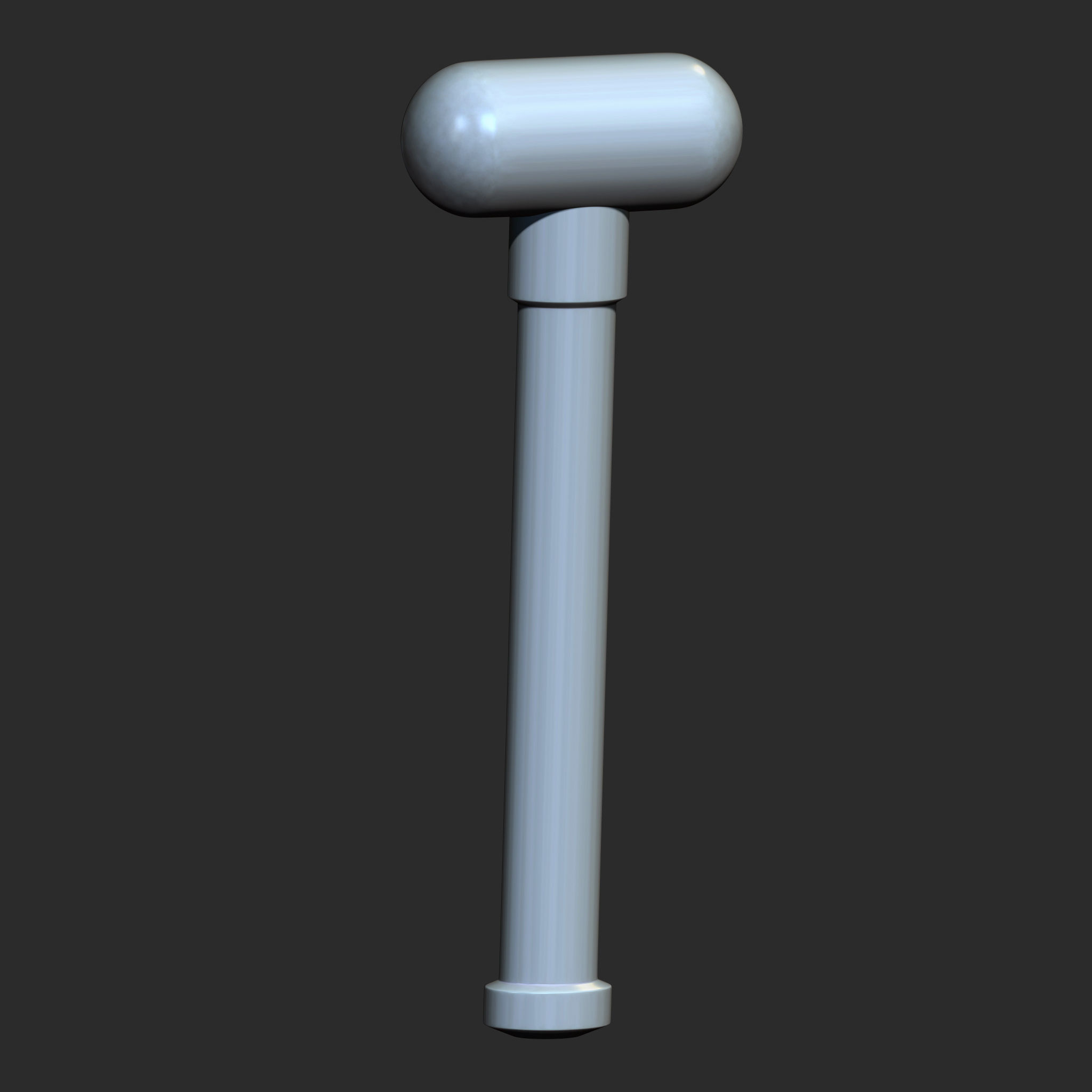 25 Hammer Base Mesh Low-poly 3D model_21