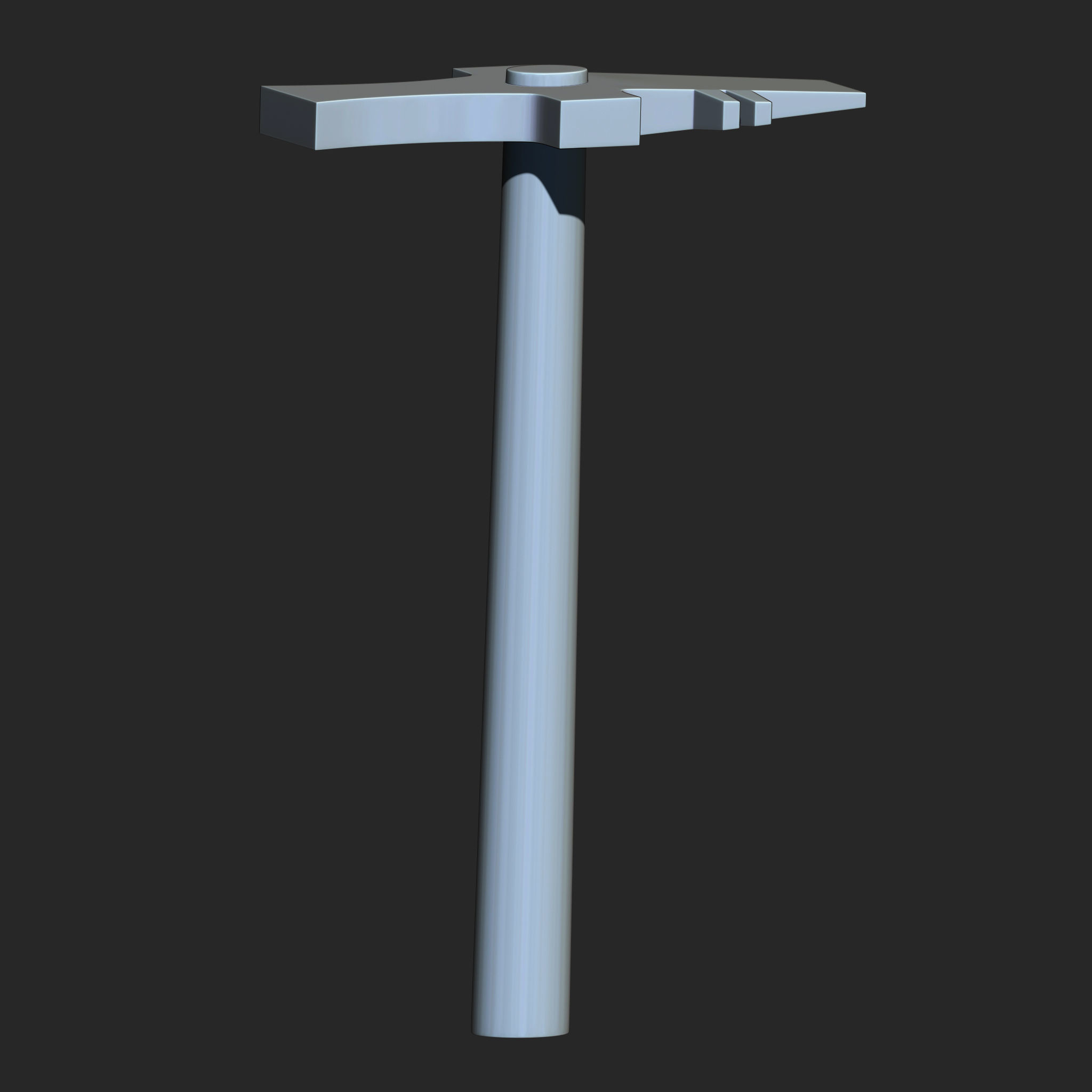 25 Hammer Base Mesh Low-poly 3D model_19
