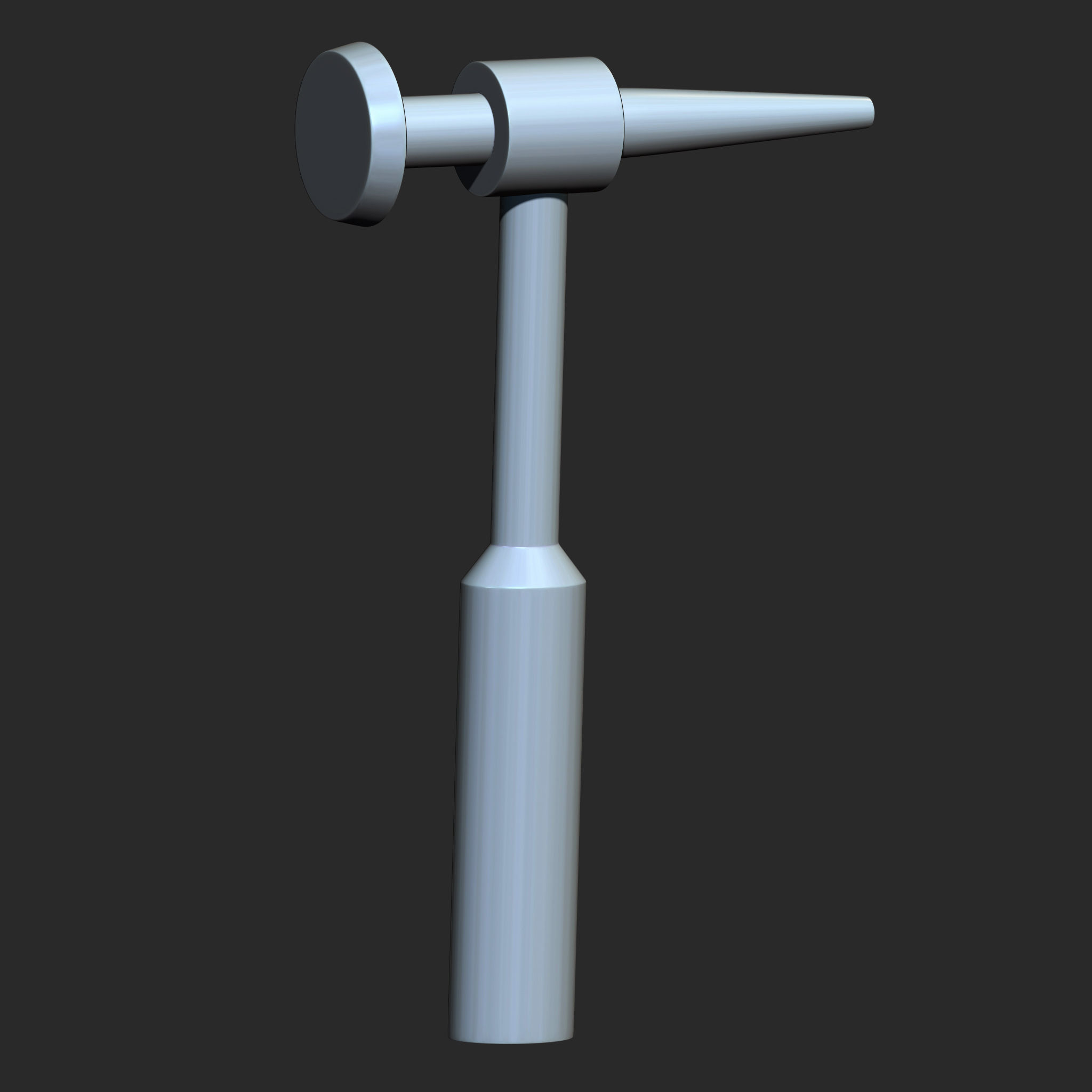 25 Hammer Base Mesh Low-poly 3D model_22
