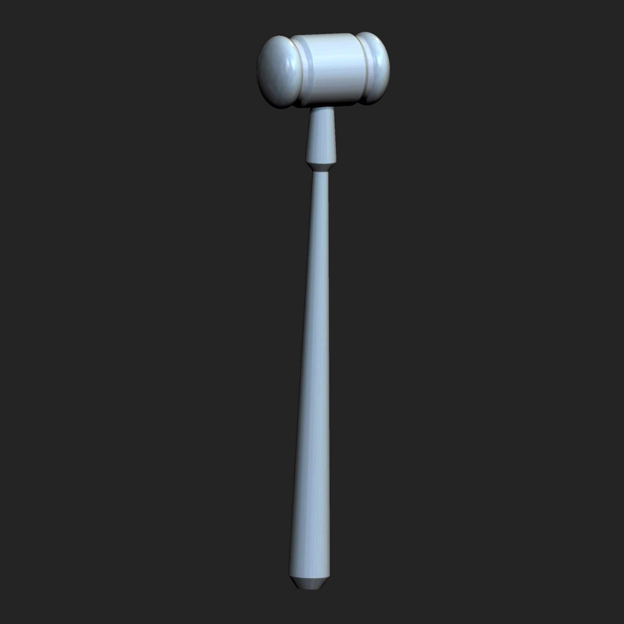 25 Hammer Base Mesh Low-poly 3D model_16