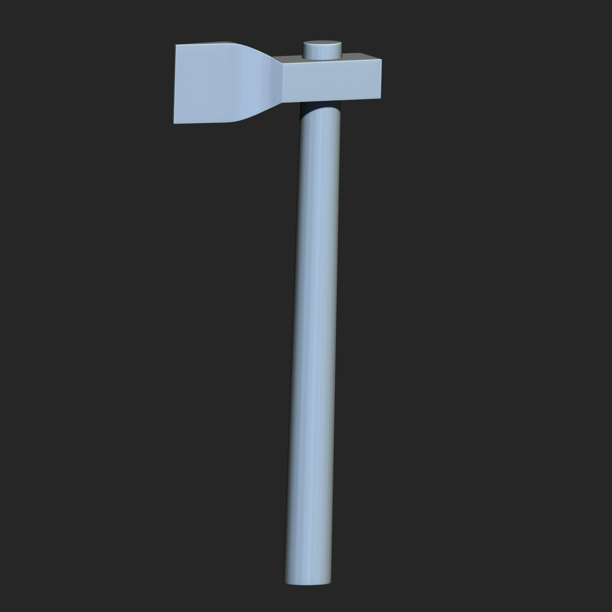 25 Hammer Base Mesh Low-poly 3D model_8