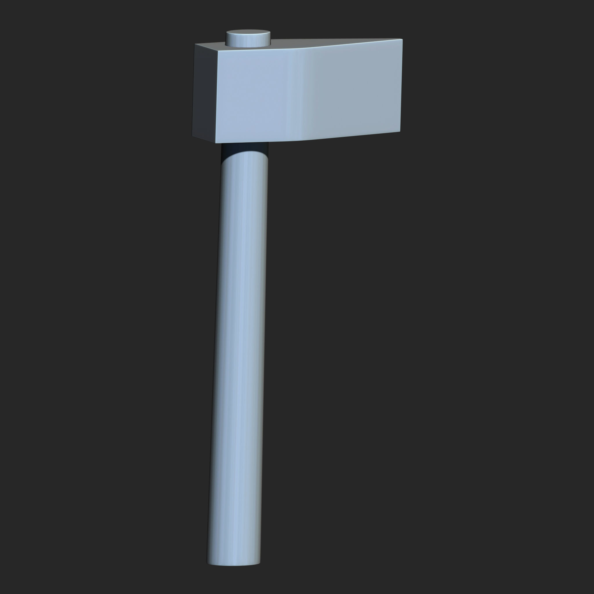 25 Hammer Base Mesh Low-poly 3D model_26