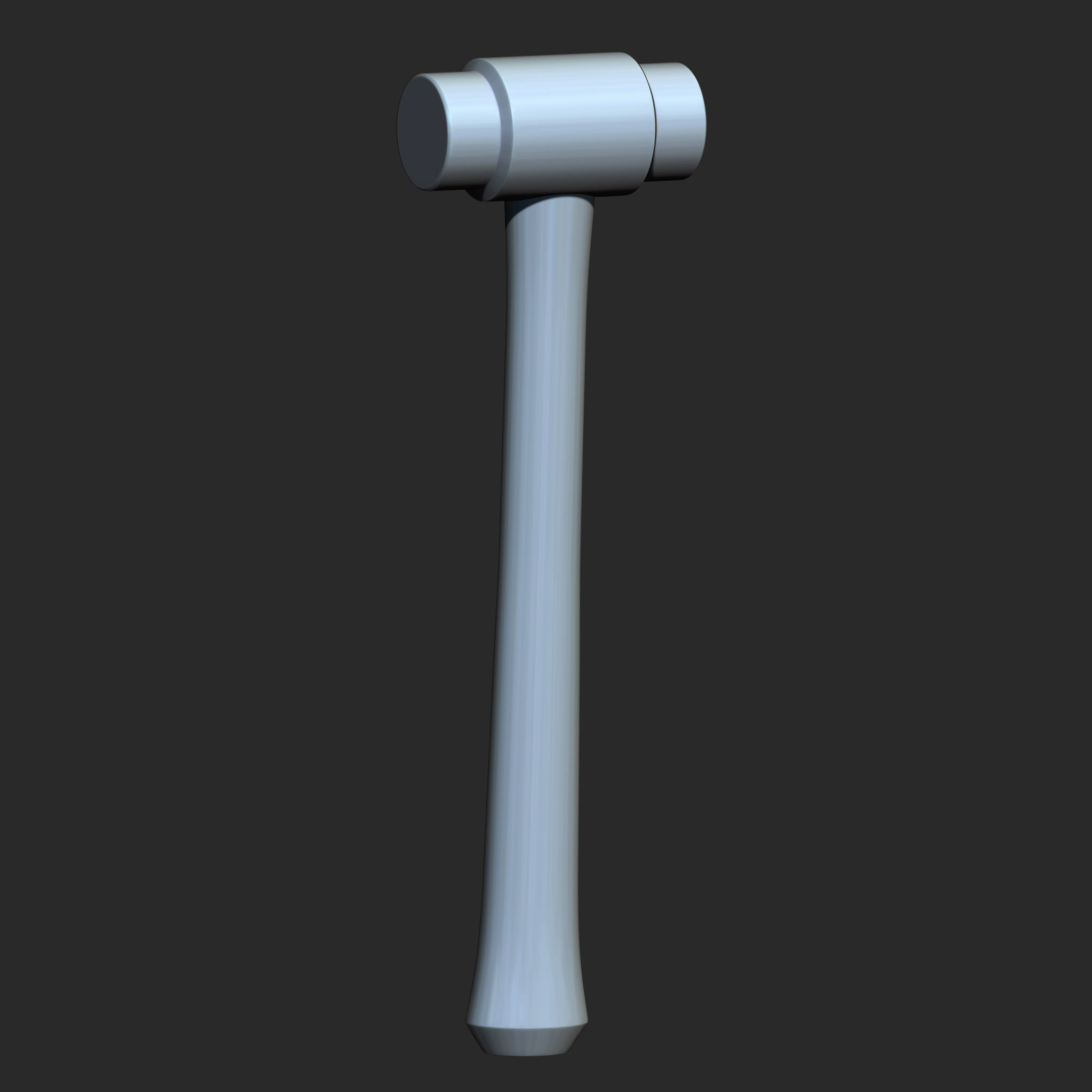 25 Hammer Base Mesh Low-poly 3D model_10