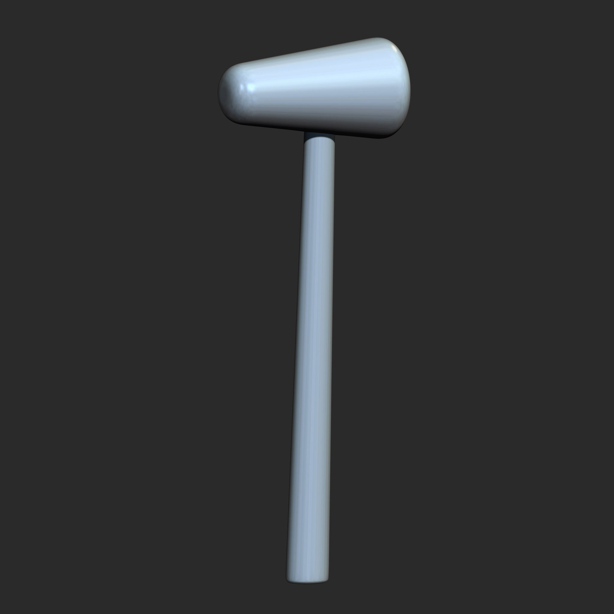 25 Hammer Base Mesh Low-poly 3D model_12