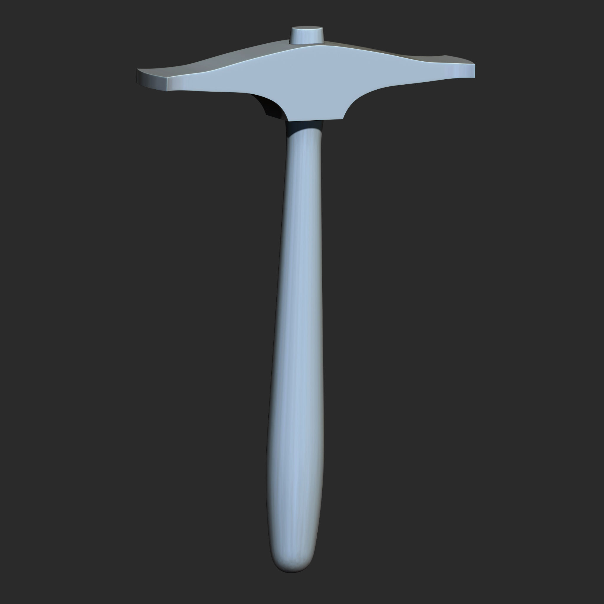 25 Hammer Base Mesh Low-poly 3D model_23