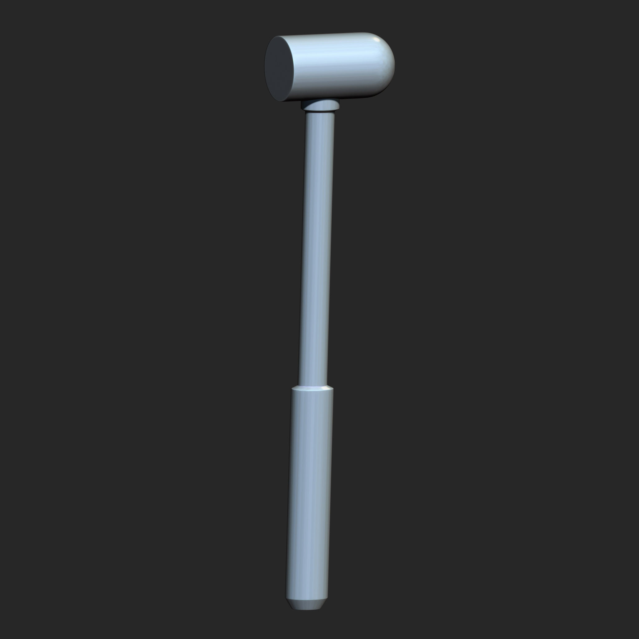25 Hammer Base Mesh Low-poly 3D model_20
