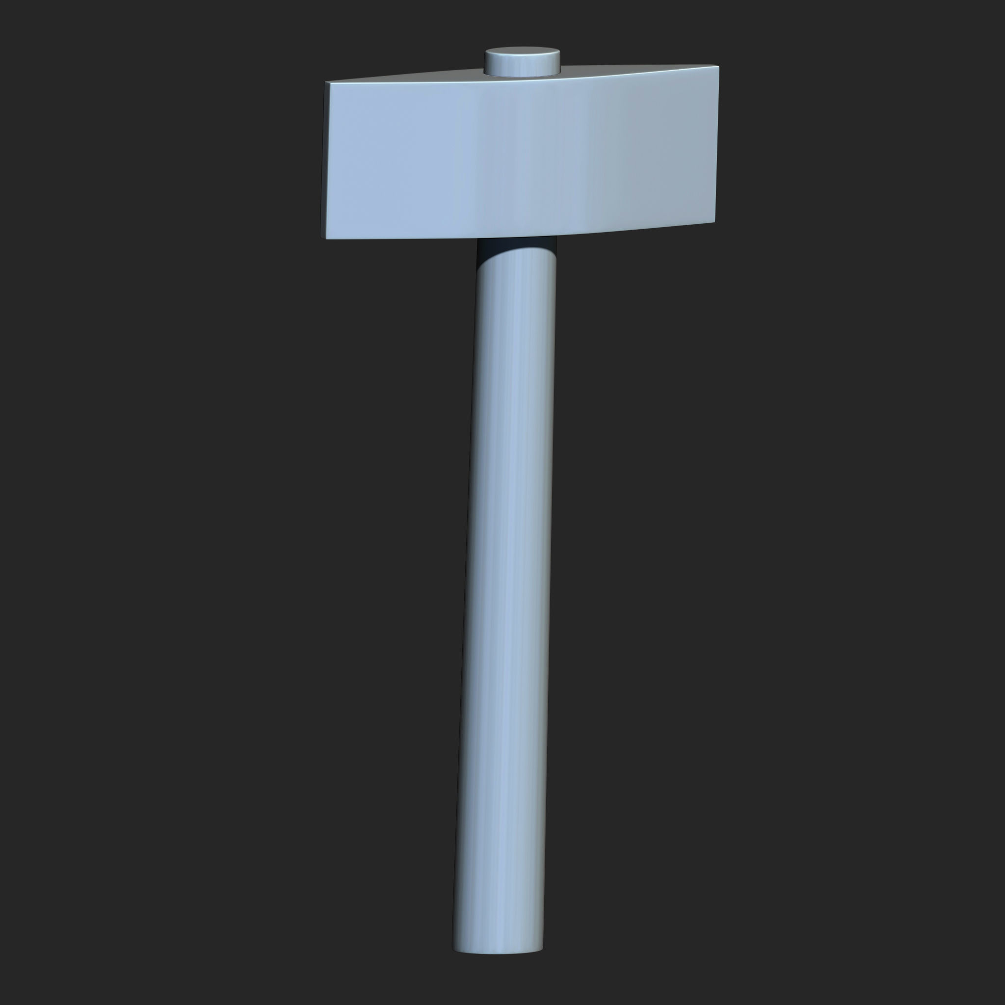 25 Hammer Base Mesh Low-poly 3D model_18