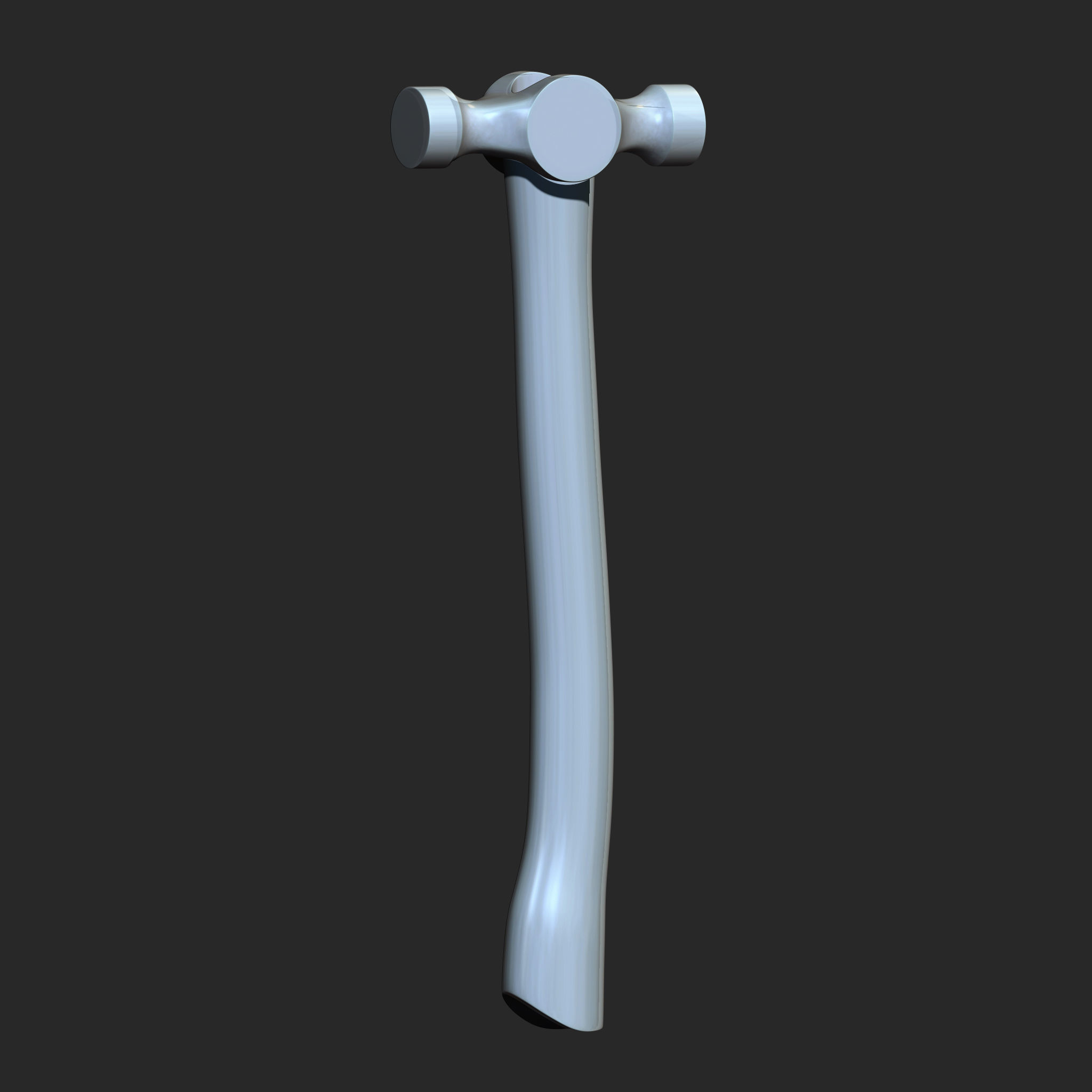 25 Hammer Base Mesh Low-poly 3D model_17