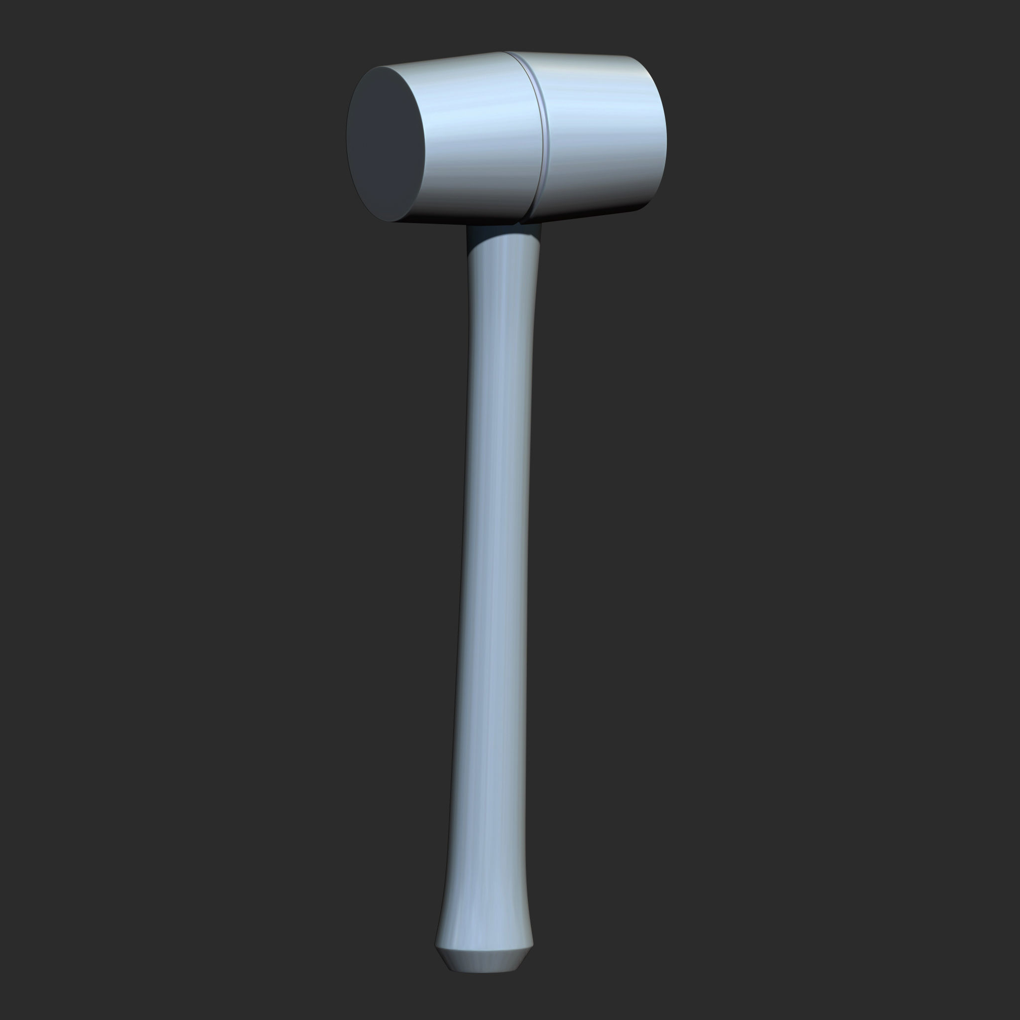 25 Hammer Base Mesh Low-poly 3D model_29