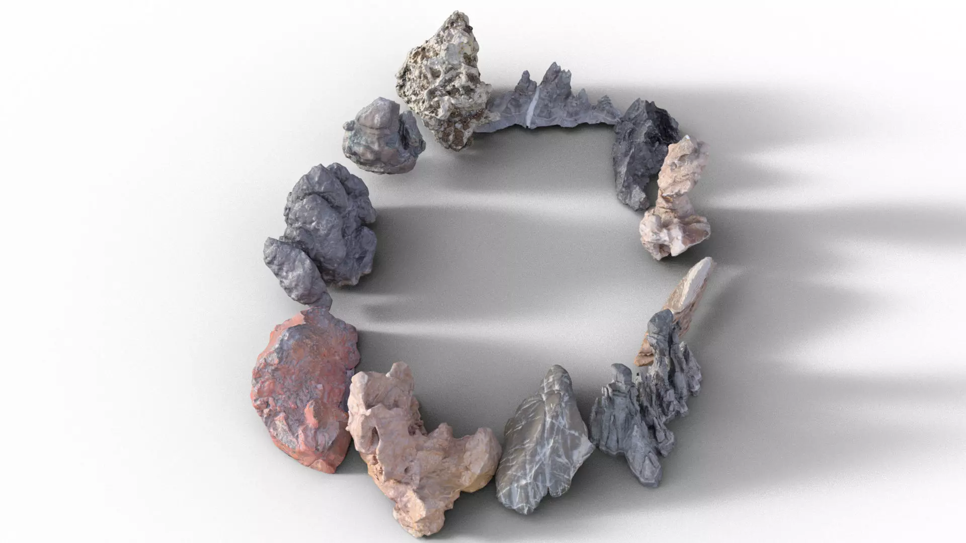 Mountains Package 3D model_0