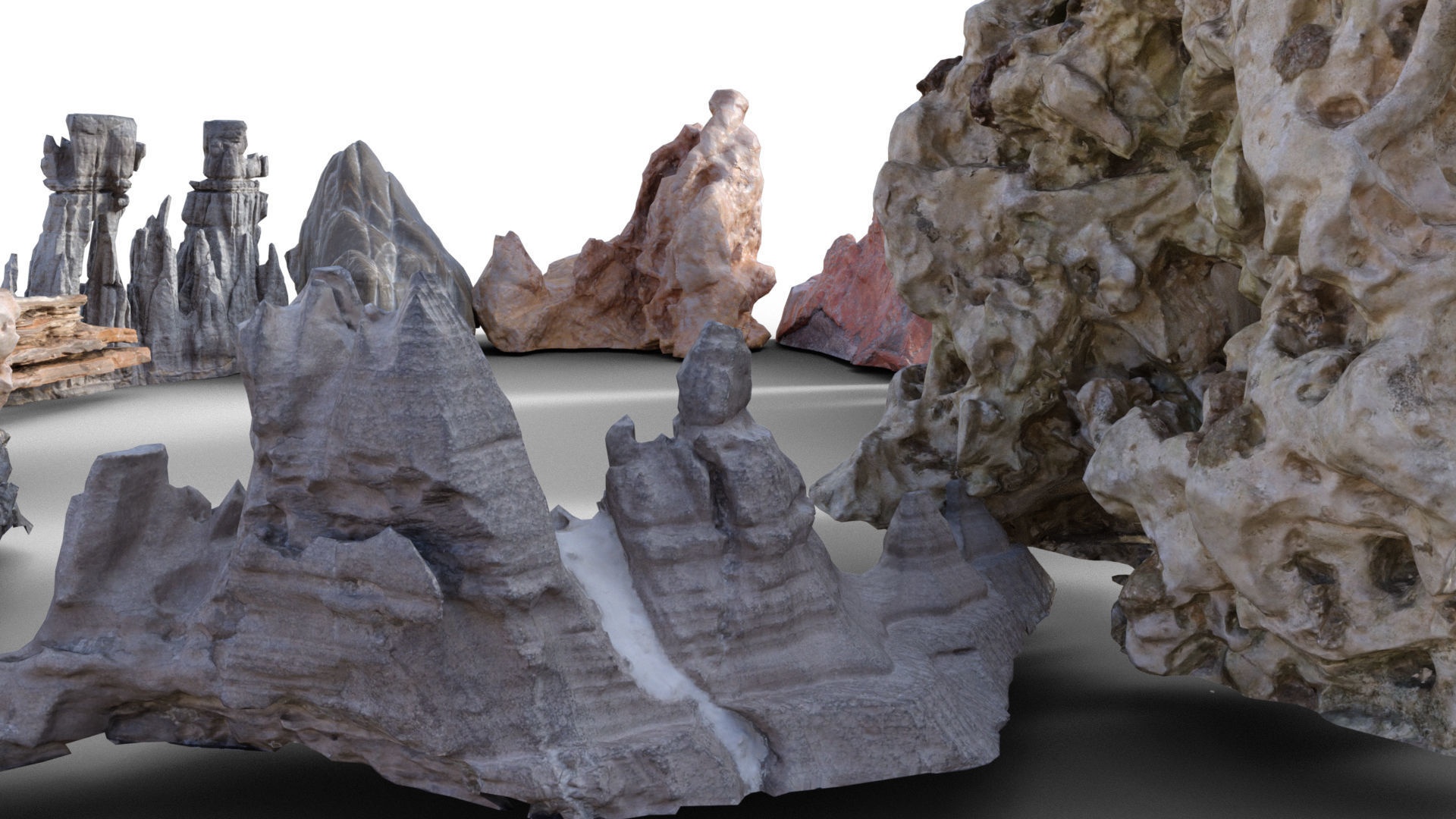 Mountains Package 3D model_3