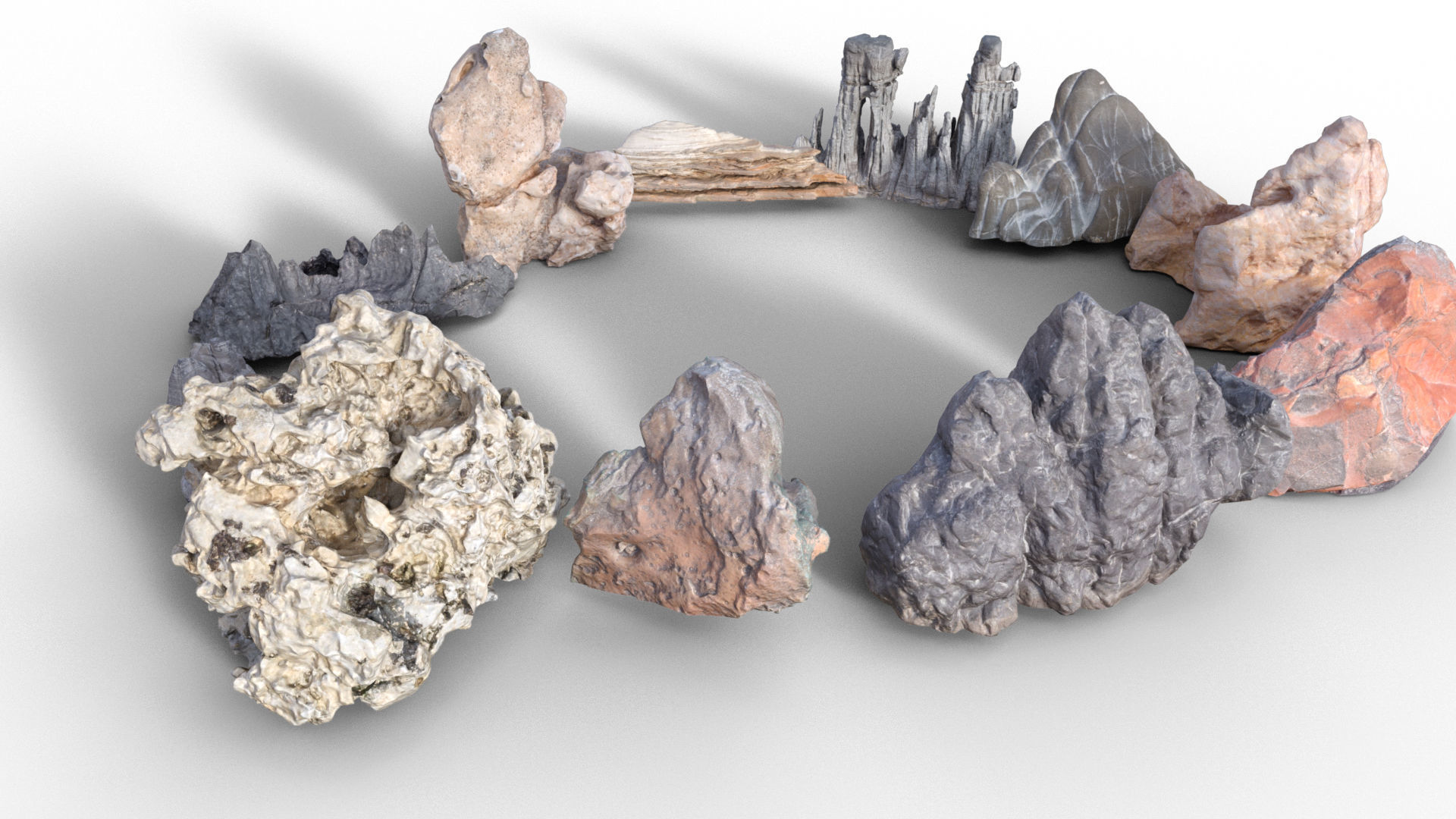 Mountains Package 3D model_2