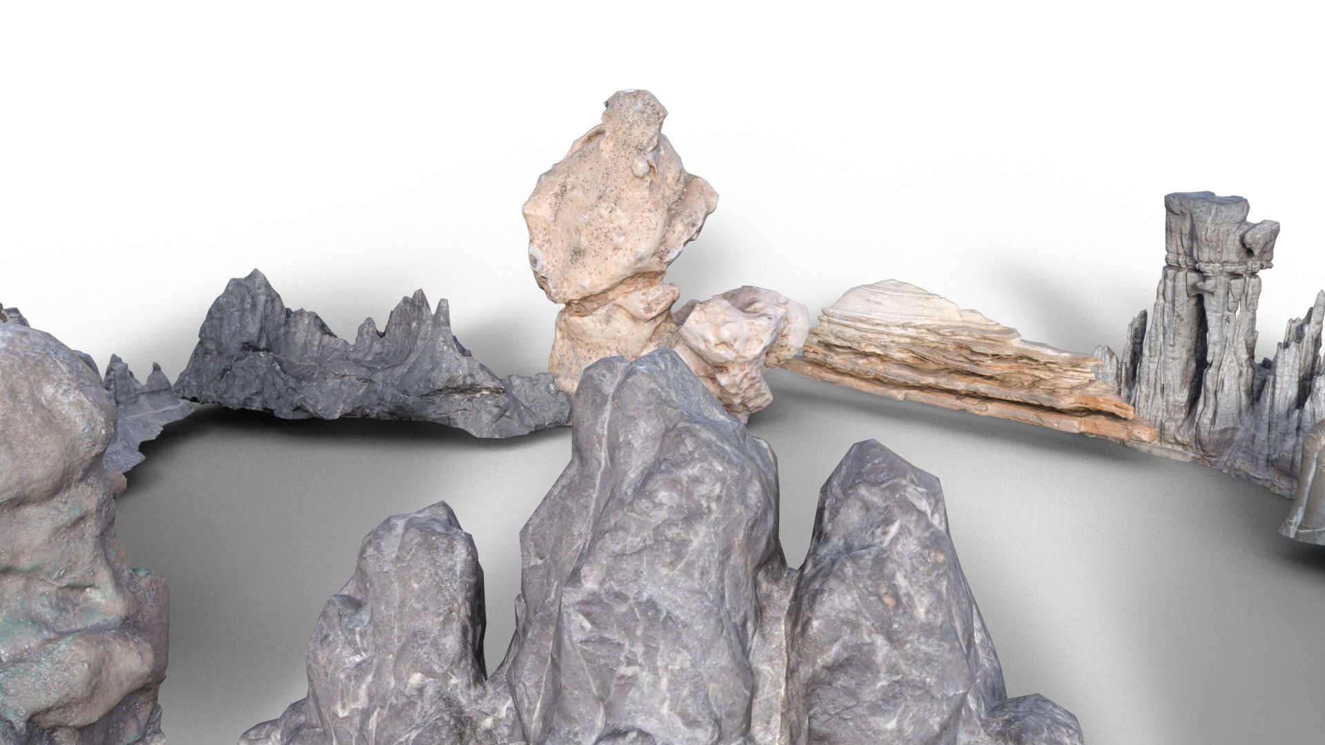 Mountains Package 3D model_6