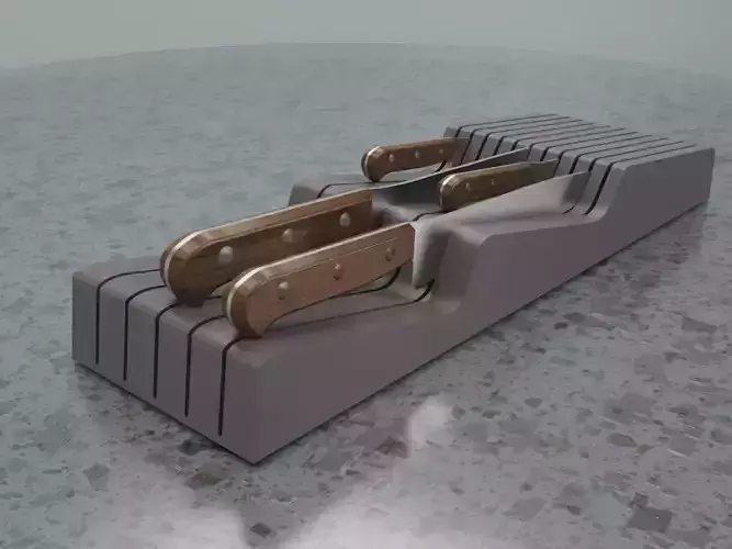 Knife Organizer for Kitchen Drawers 3D print model