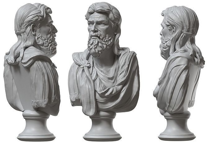 Greek Bust  3D print model