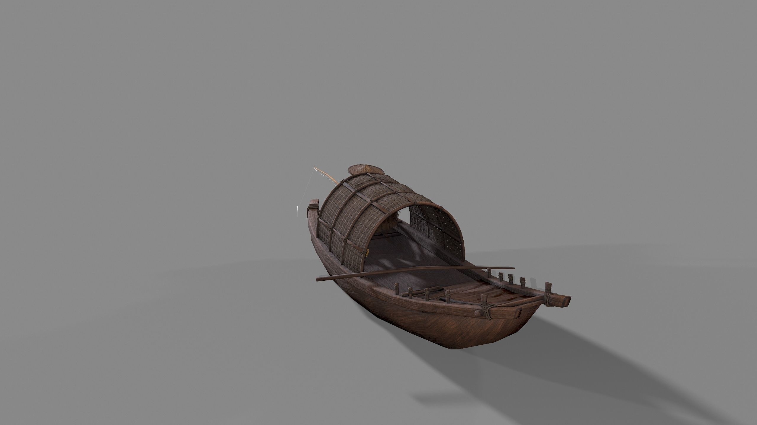 Fisherman  Low-poly 3D model_5