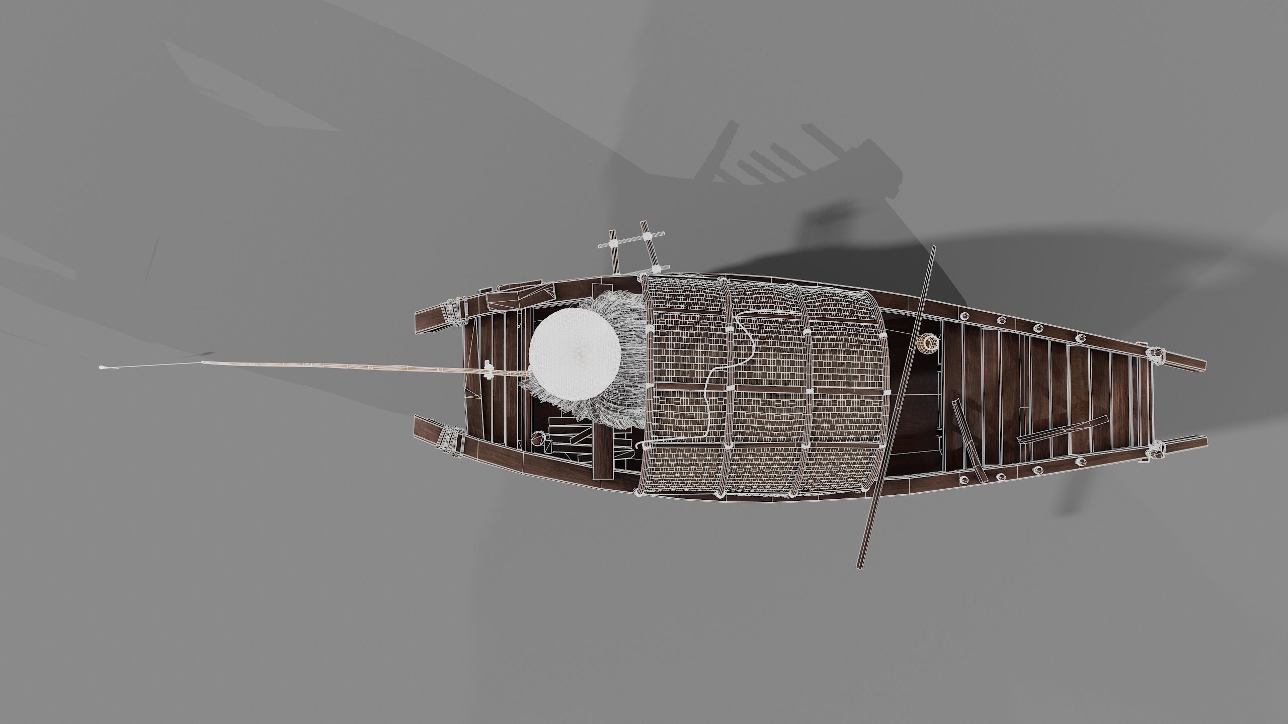 Fisherman  Low-poly 3D model_14