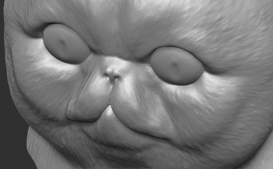 Exotic Shorthair cat head for 3D printing 3D print model_16