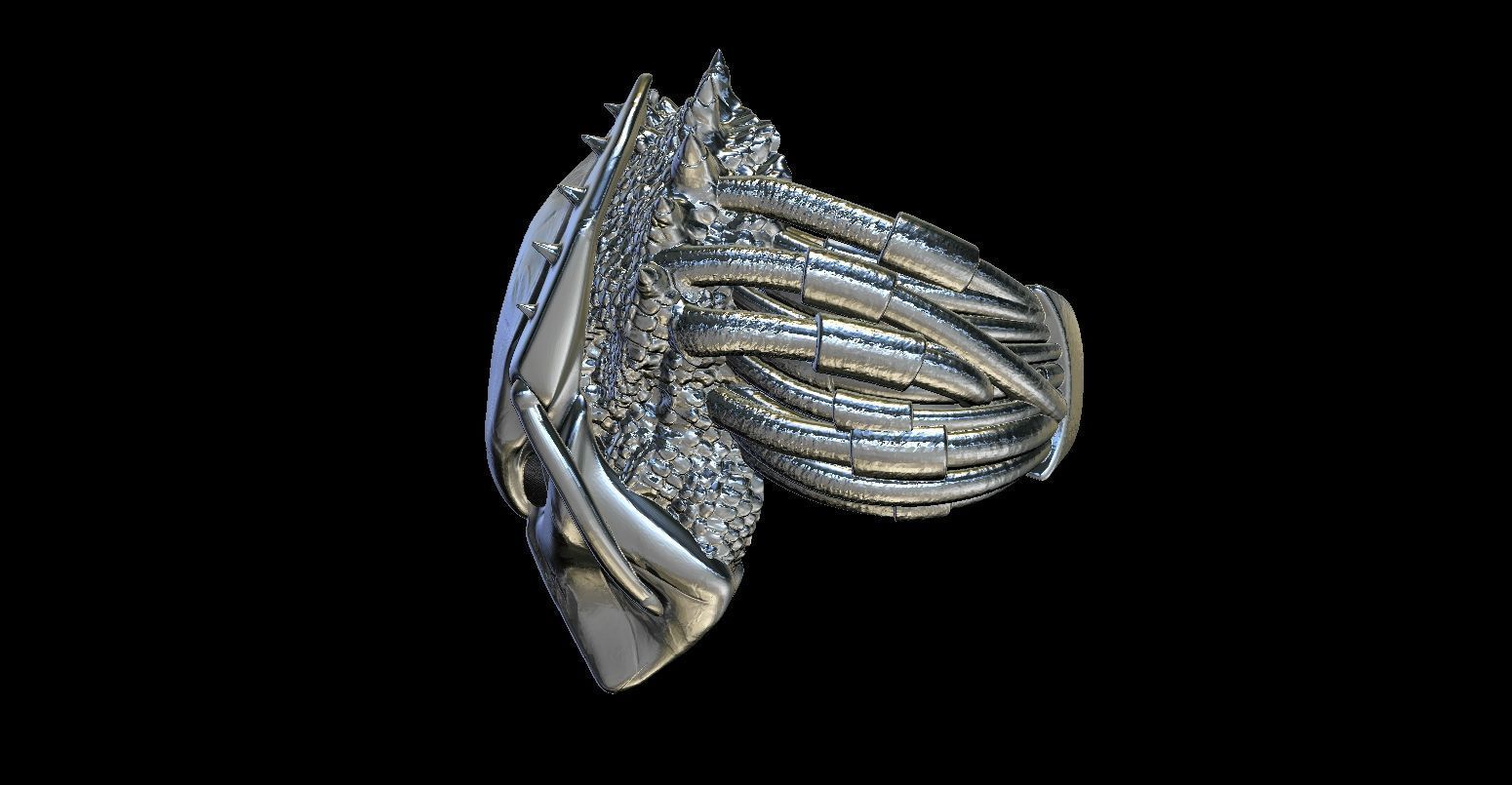 Predator Ring Size 10 US  3D print model_1