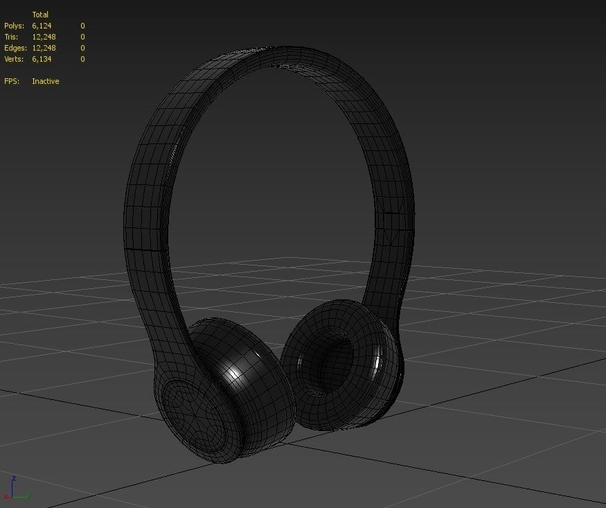 Bluetooth Headphone  M01 Low-poly 3D model_2