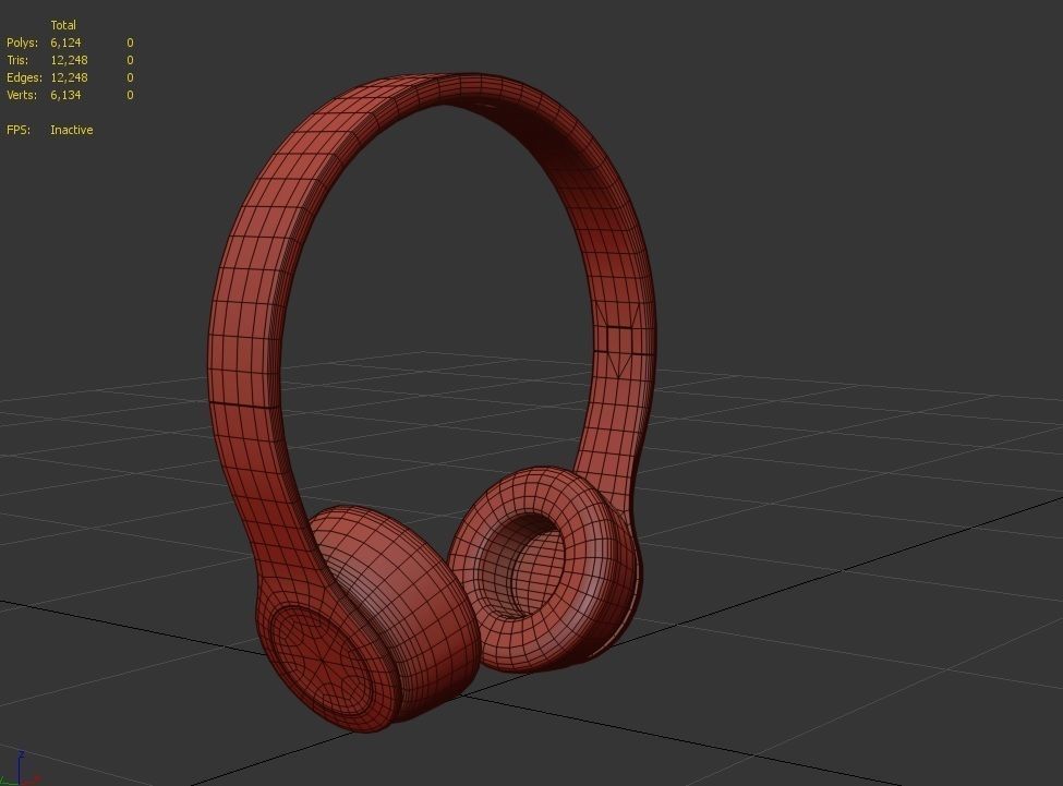 Bluetooth Headphone  M01 Low-poly 3D model_7