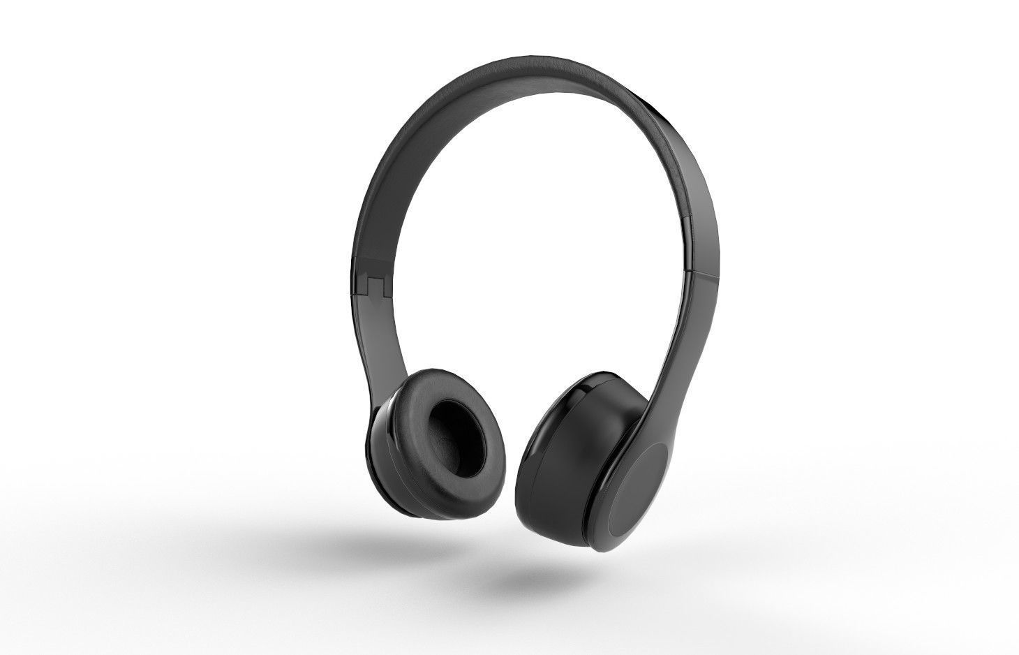 Bluetooth Headphone  M01 Low-poly 3D model_4