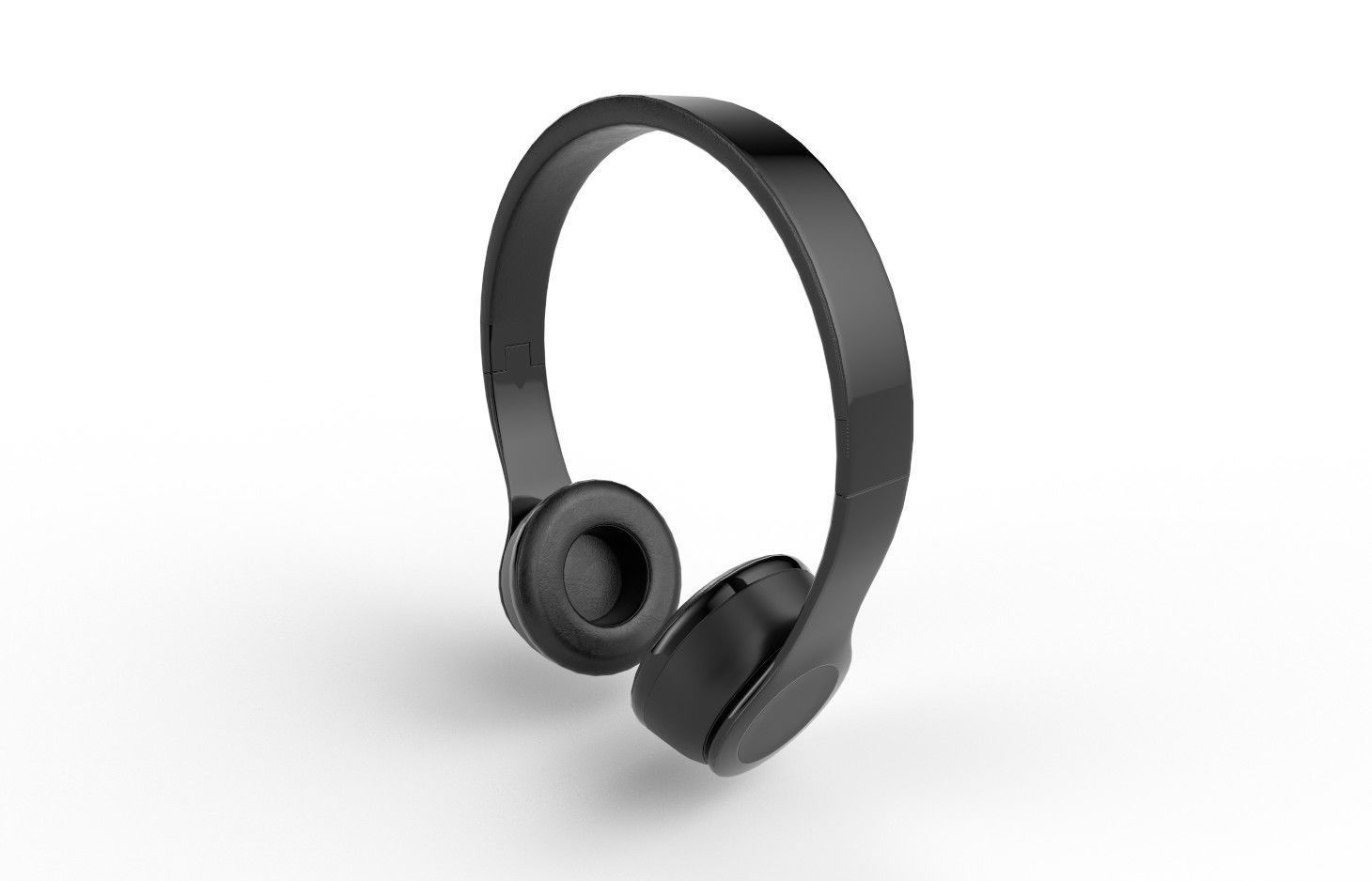 Bluetooth Headphone  M01 Low-poly 3D model_5
