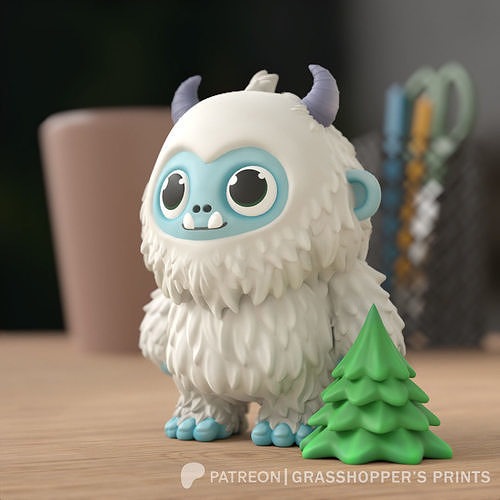Cute Yeti 3D print model