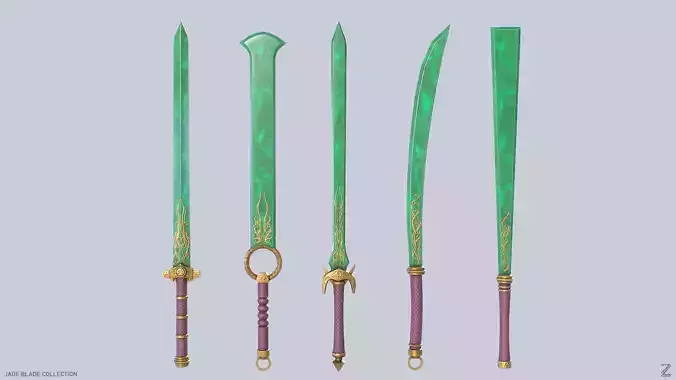 Jade blade collection