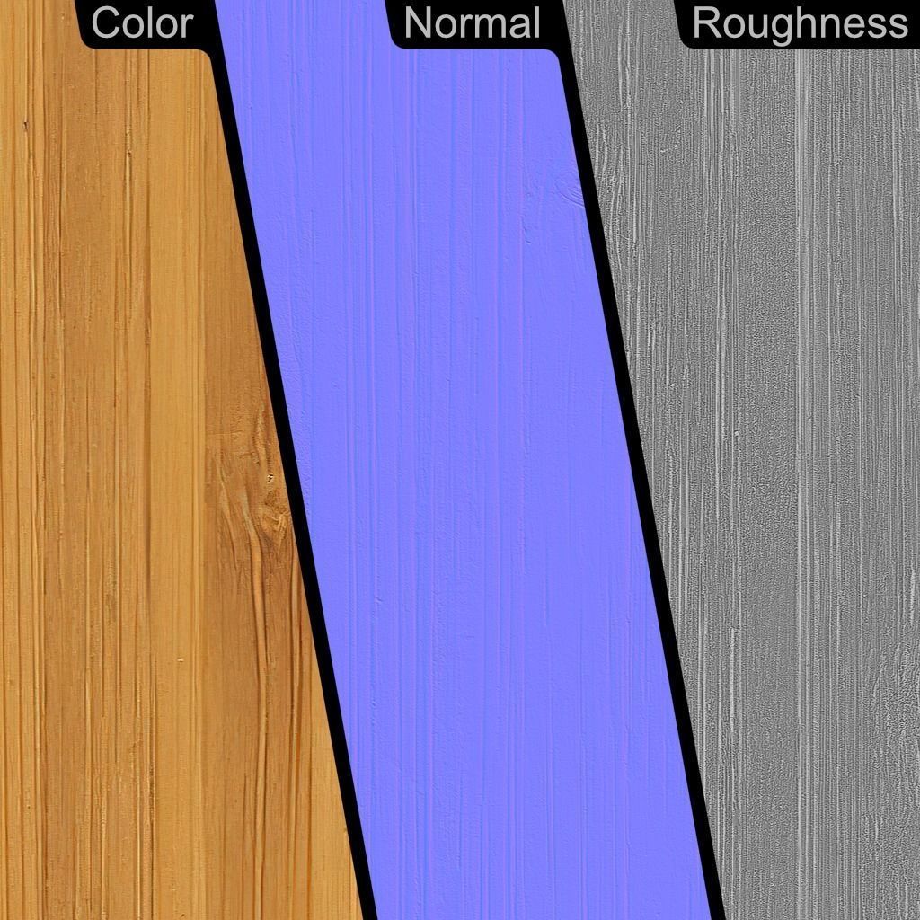 Bamboo Wood PBR Texture 01 Texture_13