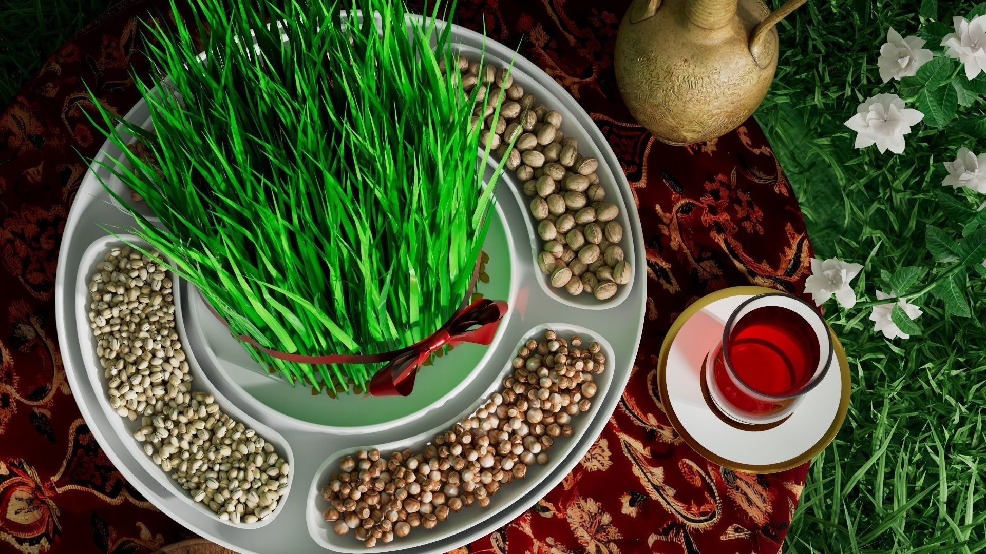 Samani - Nowruz Holiday Realistic scene 3D model_4