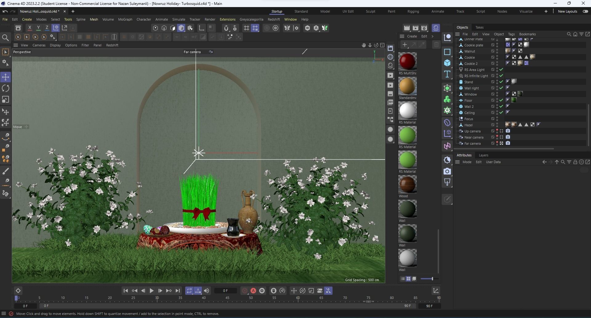 Samani - Nowruz Holiday Realistic scene 3D model_6