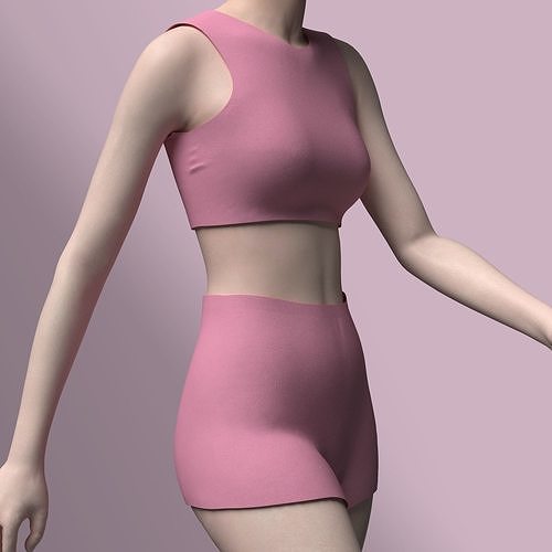 Women s sport cloth Free 3D model