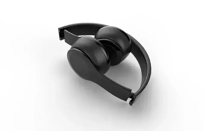 Bluetooth Headphone  M01b Low-poly 3D model