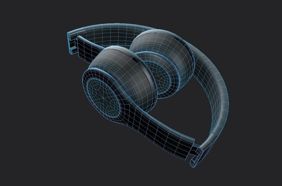 Bluetooth Headphone  M01b Low-poly 3D model_1