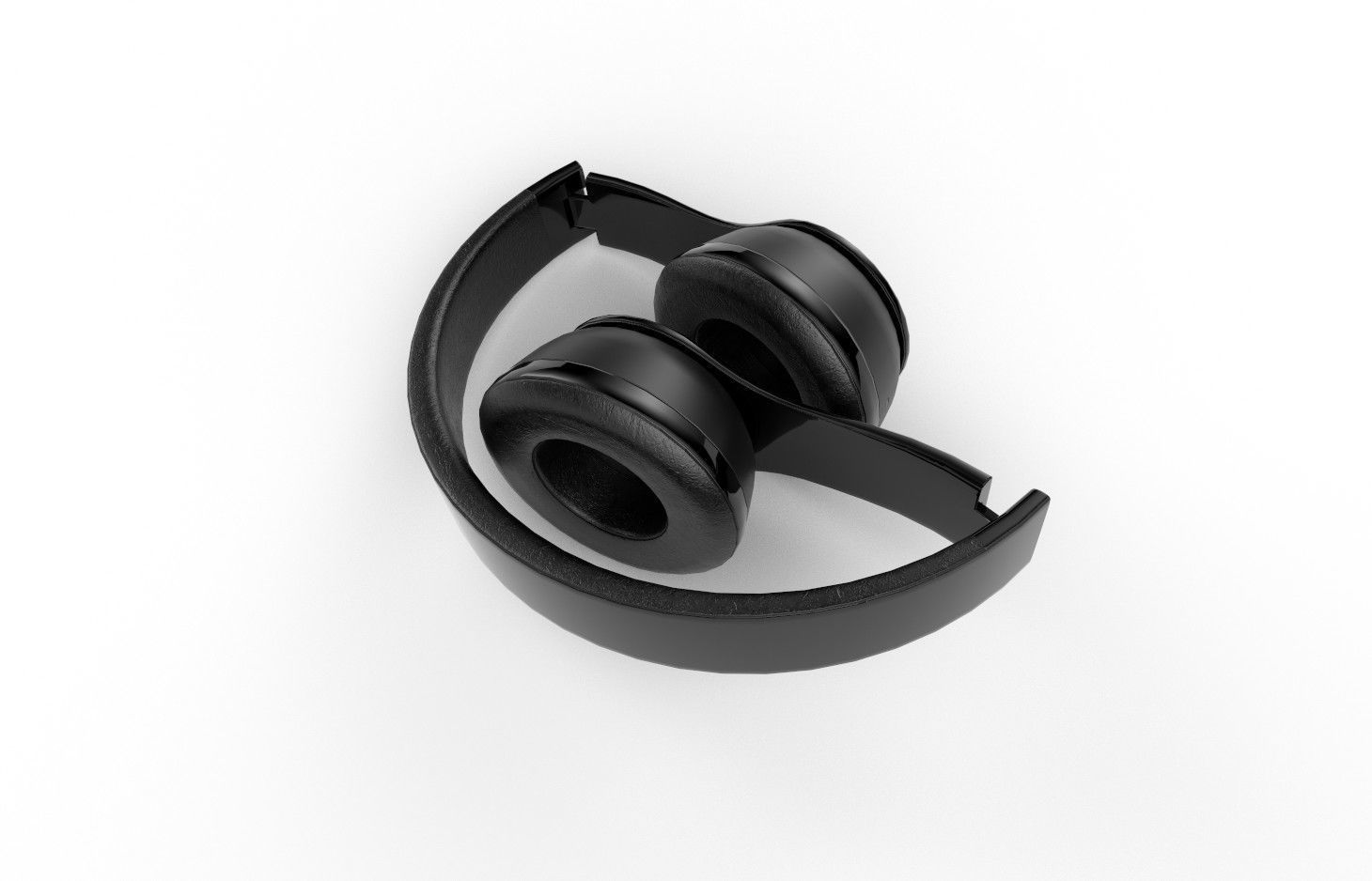 Bluetooth Headphone  M01b Low-poly 3D model_4