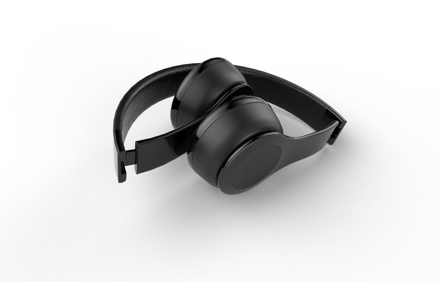 Bluetooth Headphone  M01b Low-poly 3D model_5