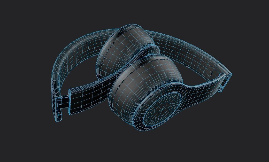 Bluetooth Headphone  M01b Low-poly 3D model_6