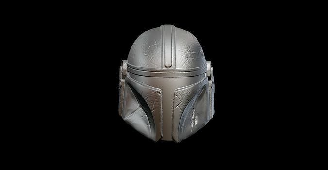 Mandalorian Helmet Ring 3D print model