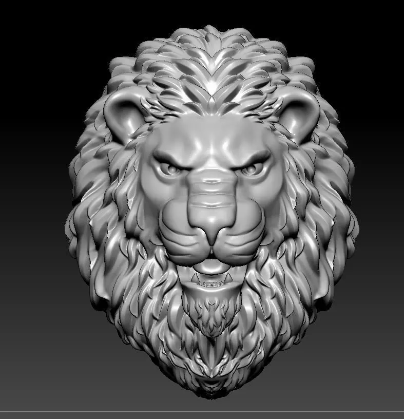 Lion pendant 3D print model