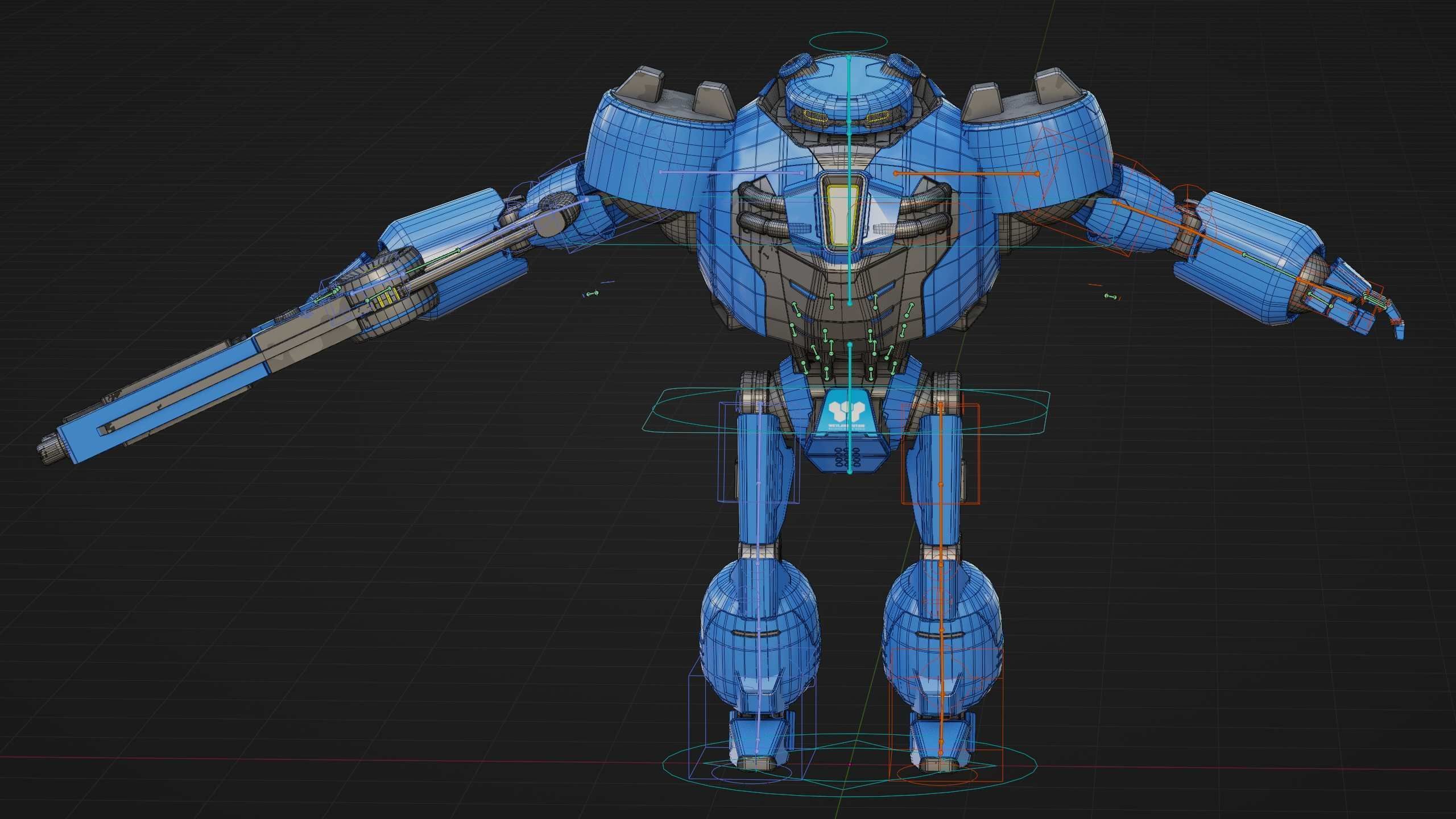 COMBAT DROID EREGON Rigged for Unreal Engine - Unity - MIXAMO  3D model_39