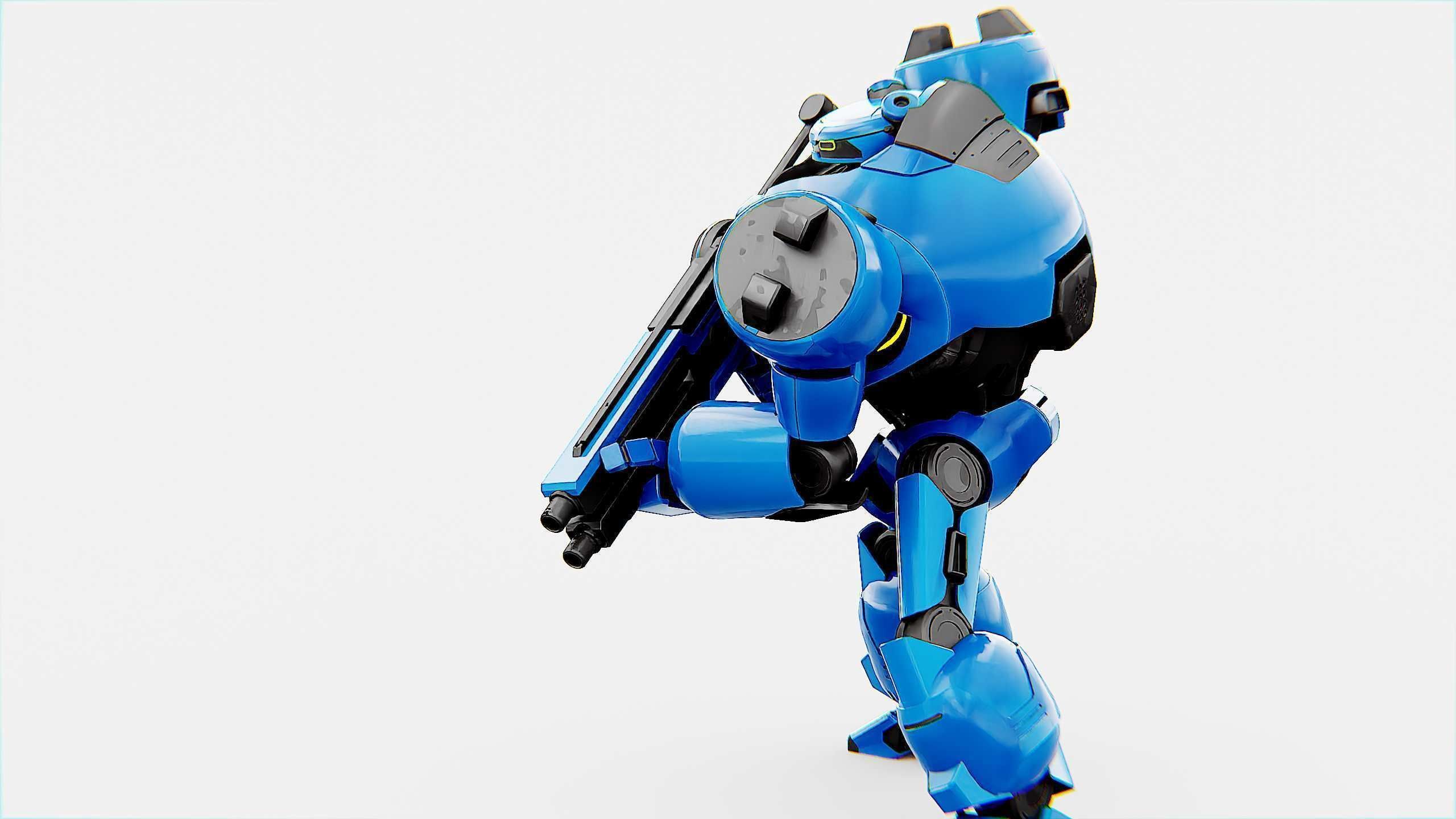 COMBAT DROID EREGON Rigged for Unreal Engine - Unity - MIXAMO  3D model_7