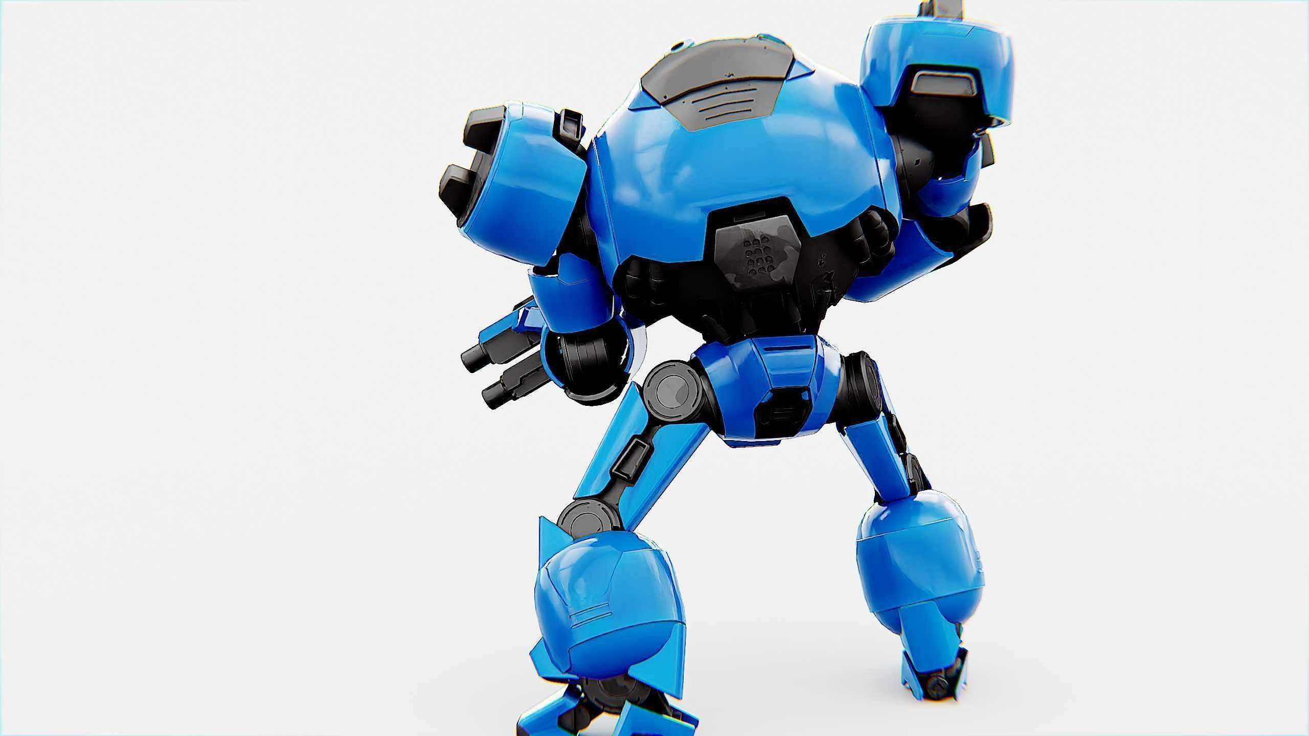 COMBAT DROID EREGON Rigged for Unreal Engine - Unity - MIXAMO  3D model_11