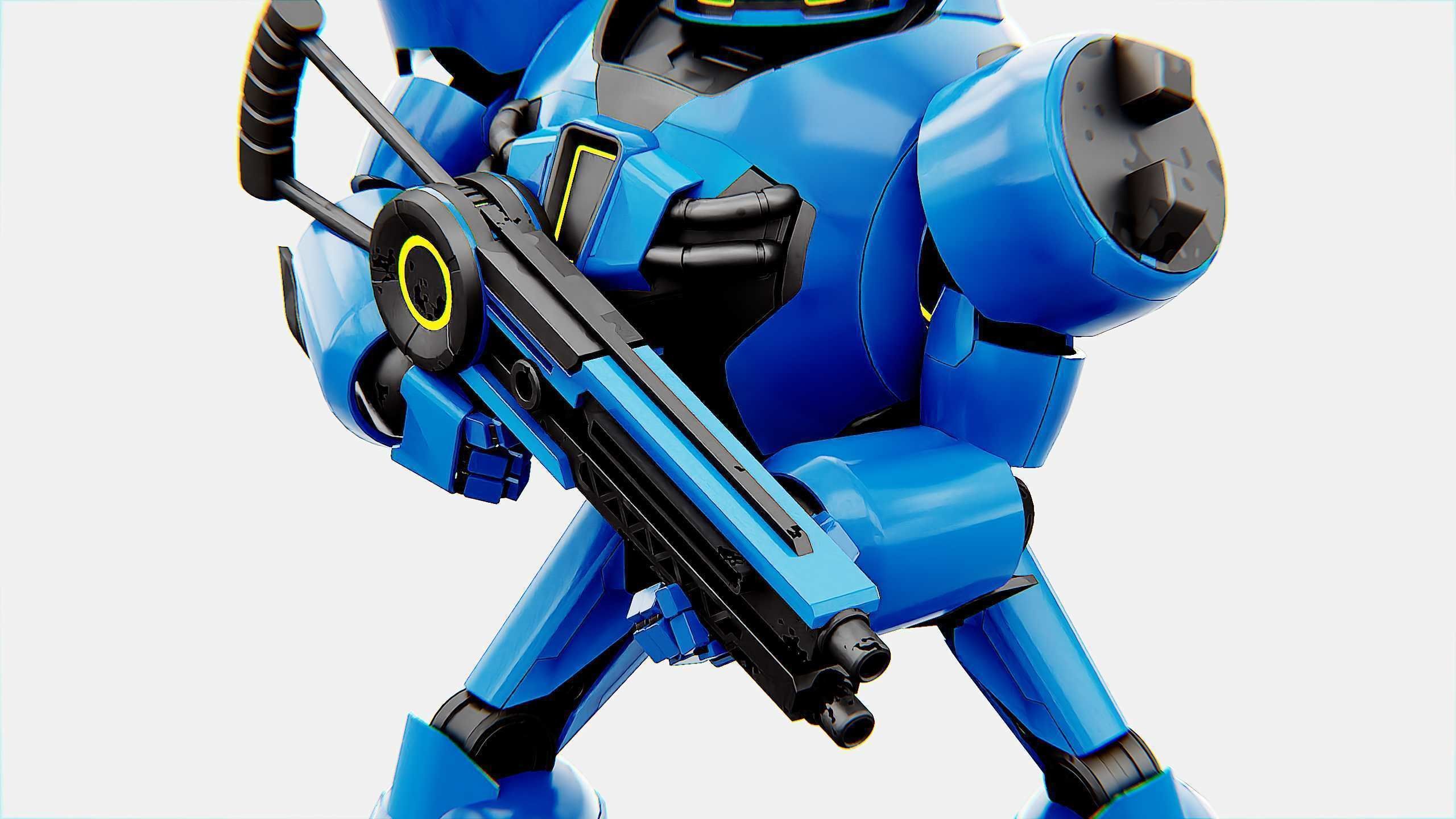 COMBAT DROID EREGON Rigged for Unreal Engine - Unity - MIXAMO  3D model_23