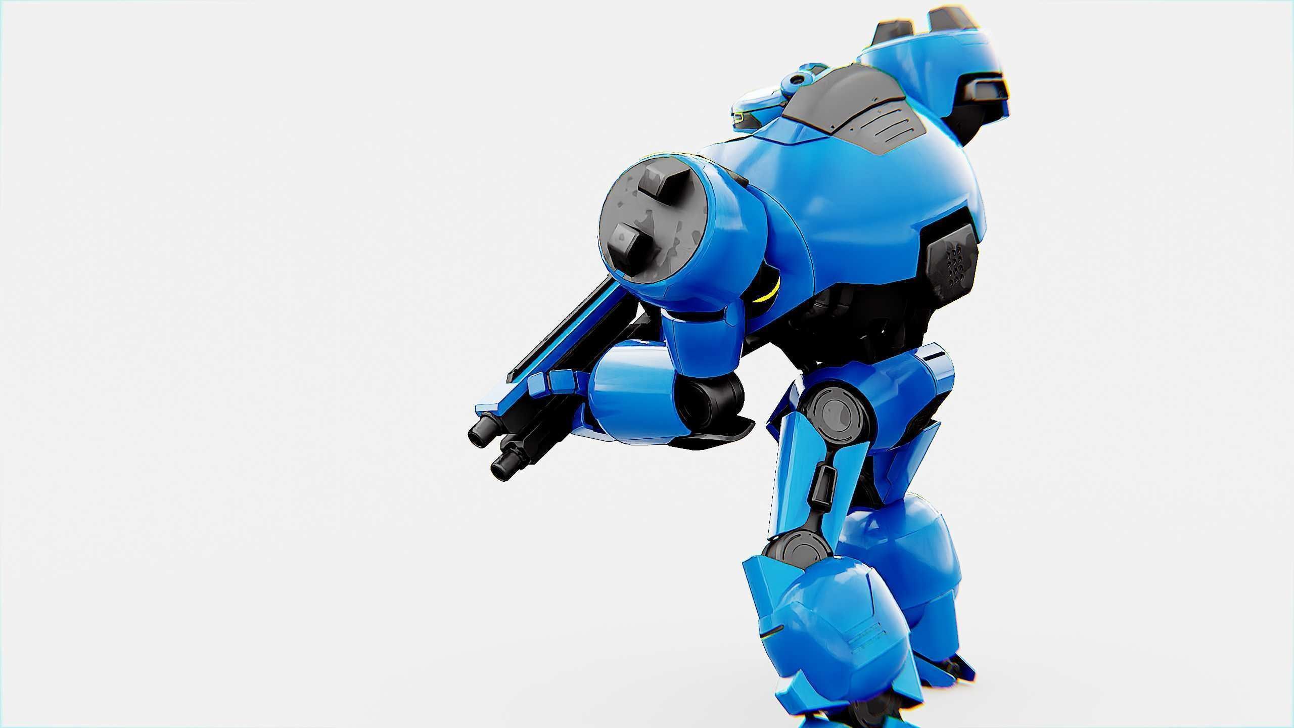 COMBAT DROID EREGON Rigged for Unreal Engine - Unity - MIXAMO  3D model_8