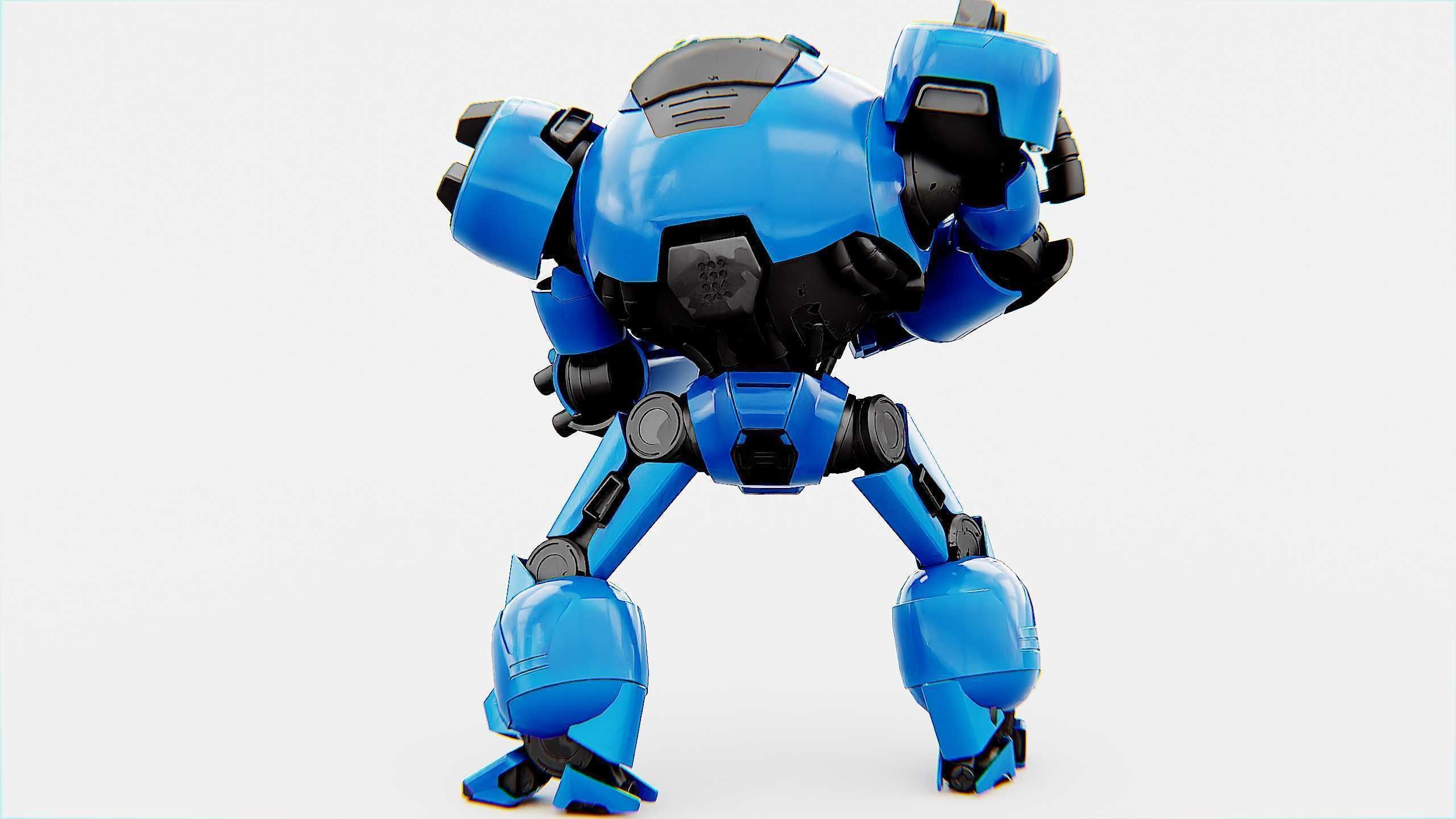 COMBAT DROID EREGON Rigged for Unreal Engine - Unity - MIXAMO  3D model_12