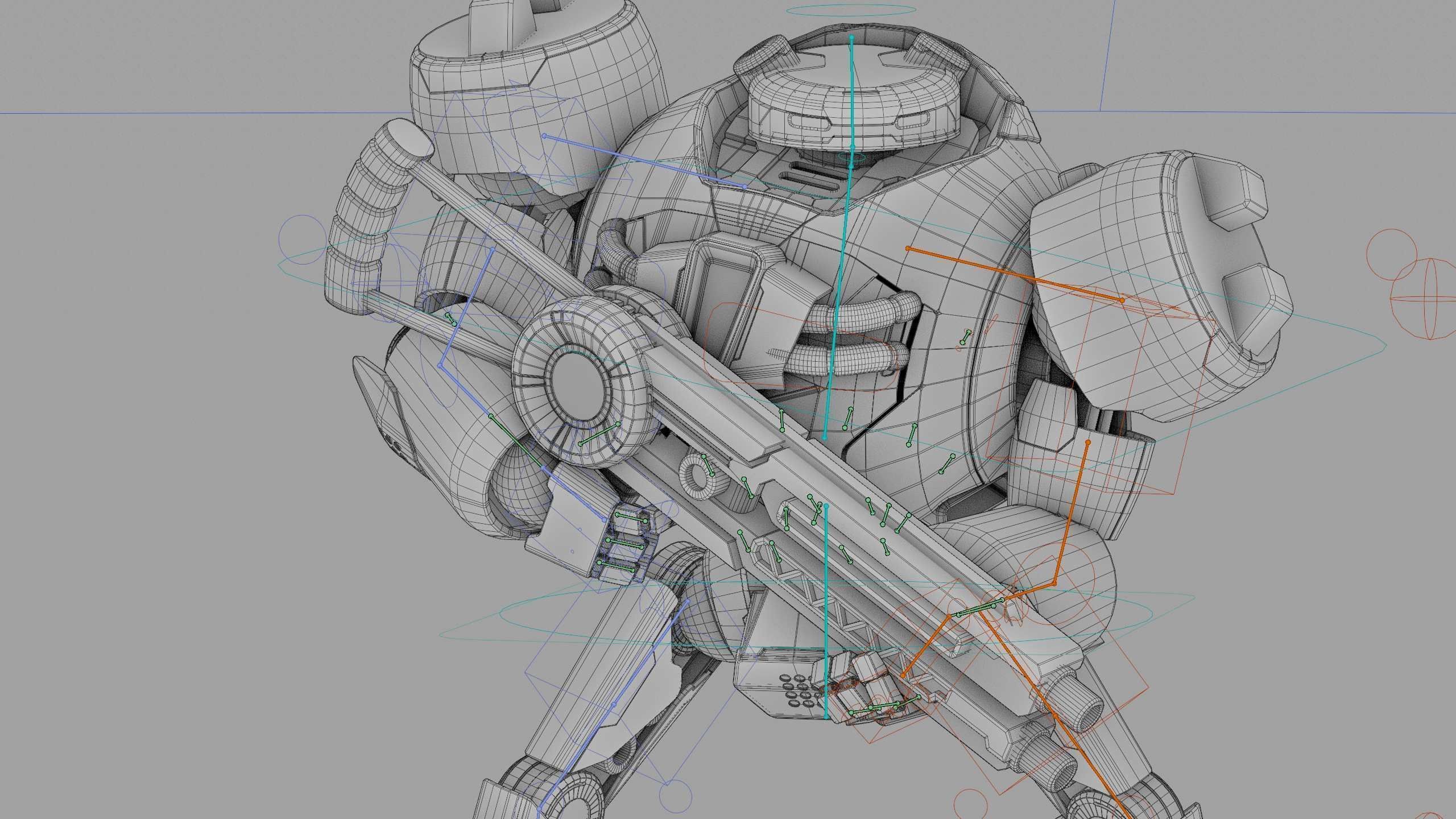 COMBAT DROID EREGON Rigged for Unreal Engine - Unity - MIXAMO  3D model_42