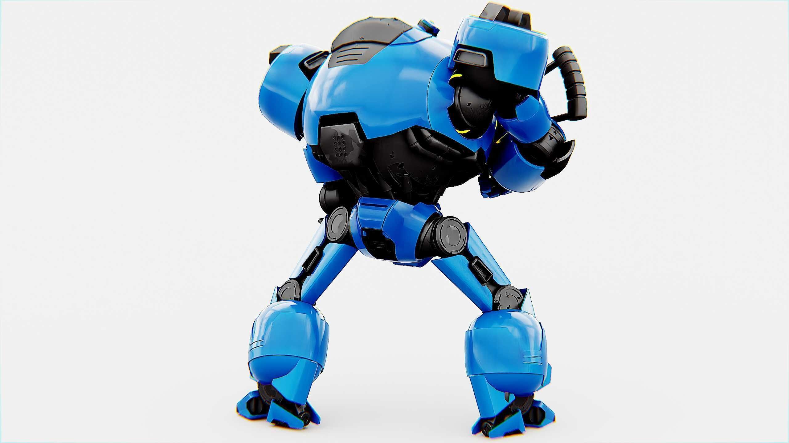 COMBAT DROID EREGON Rigged for Unreal Engine - Unity - MIXAMO  3D model_13