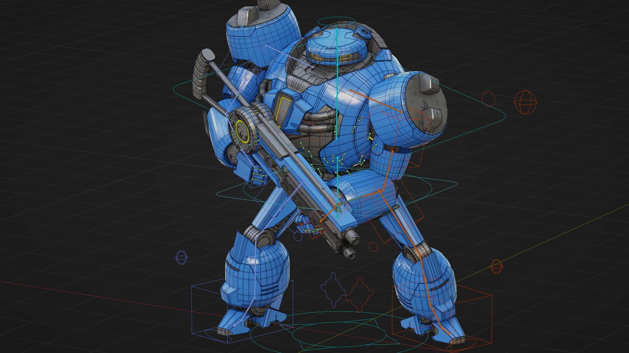 COMBAT DROID EREGON Rigged for Unreal Engine - Unity - MIXAMO  3D model_37